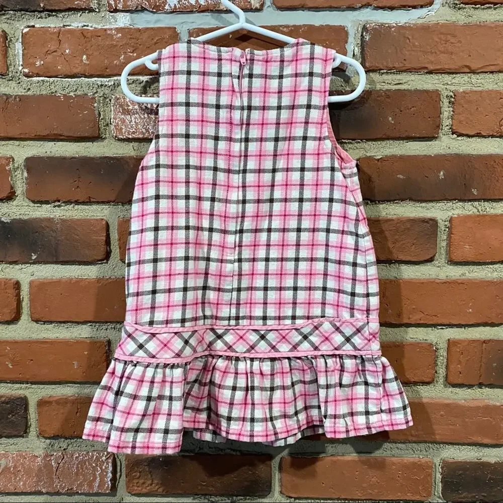 Gymboree Dress Sz 2T Pink Plaid Dress Layering Dress Sleeveless Dress